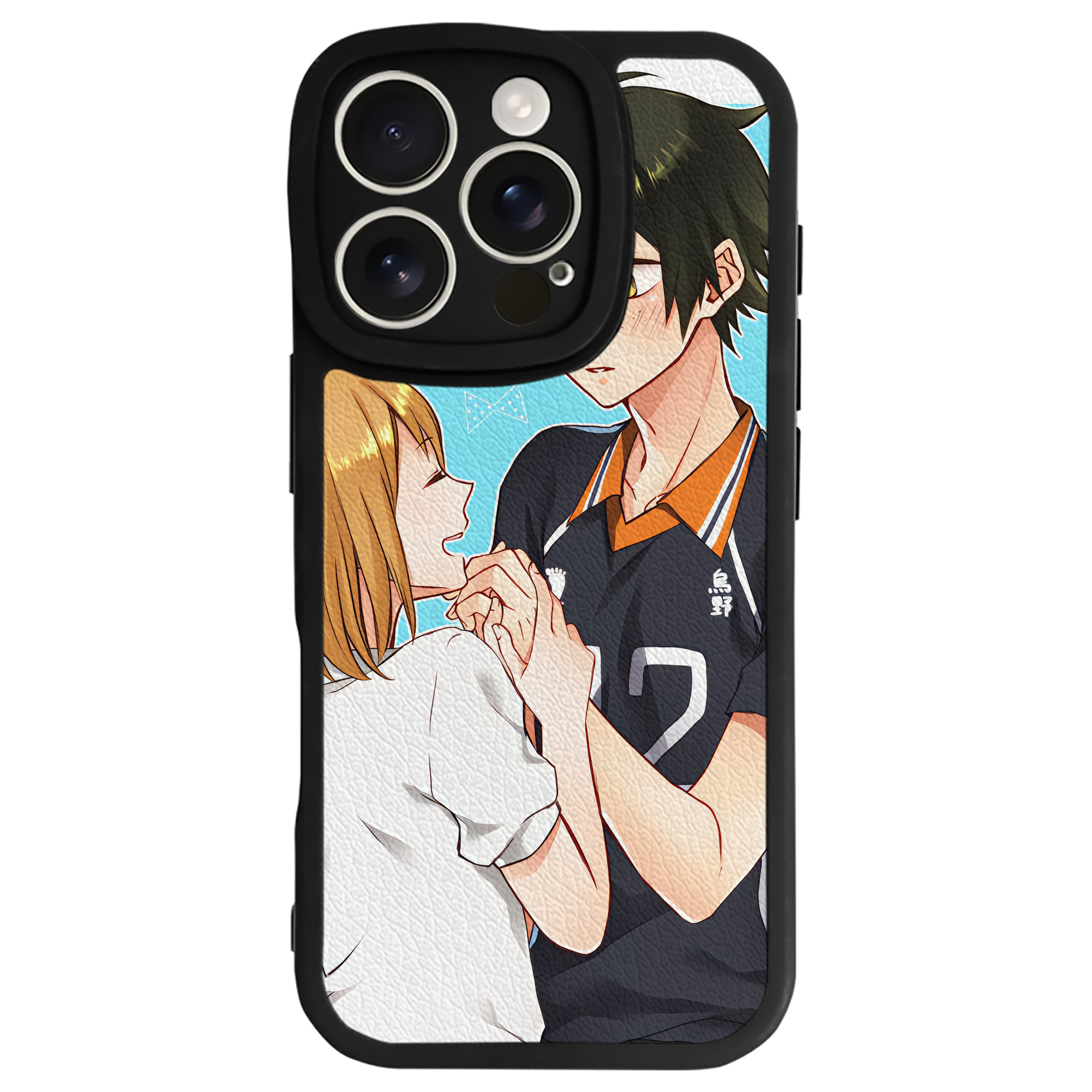 （画像用） ハイキュー!! Haikyu!! 【iPhone 16シリーズ対応】シリコンスマホケース（レザー調） 材質：シリコン